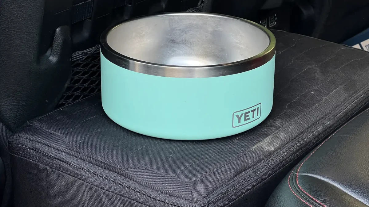 Orvis Dog Set Extender and YETI Dog bowl