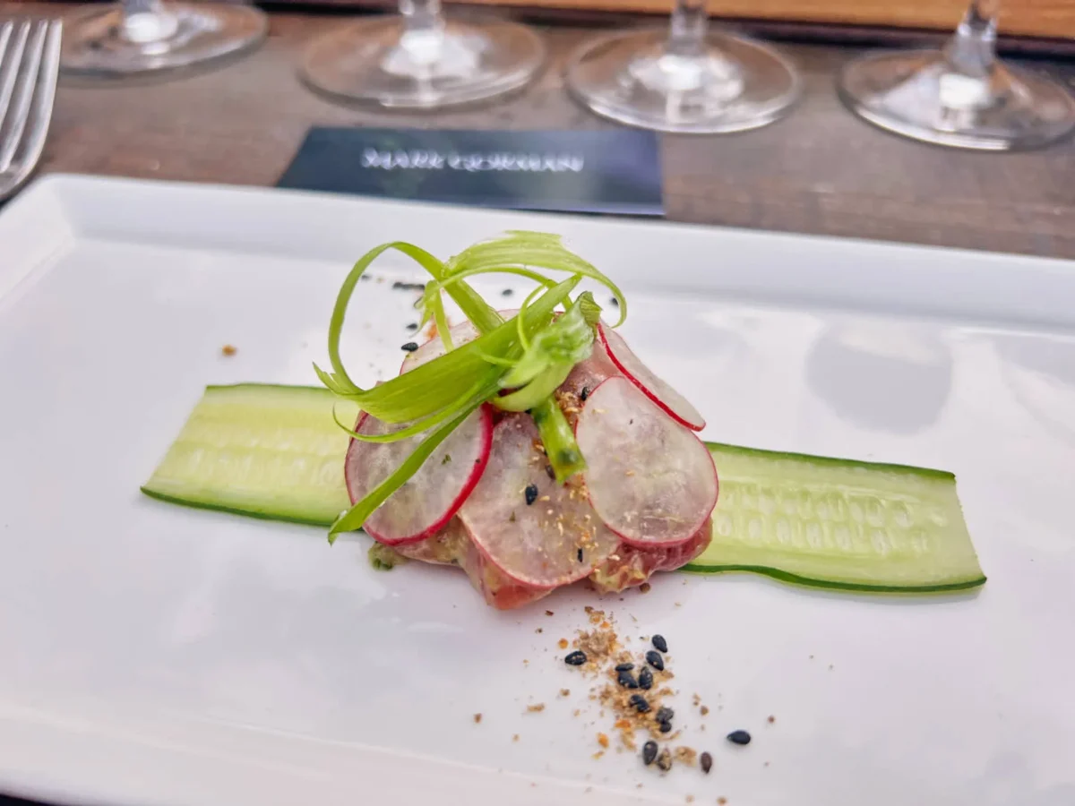 Savor the Summit Dinner | Ahi Tuna with avocado and radish